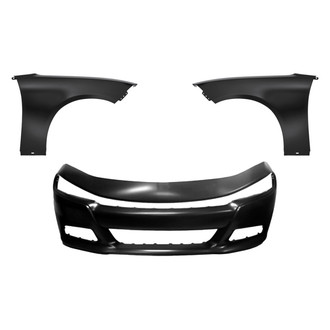 Replace® - 3-Piece (Front Bumper Cover, Driver and Passenger Side Fender) (Standard Line)