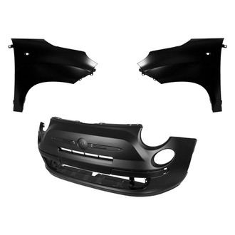 Replace® - 3-Piece (Front Bumper Cover, Driver and Passenger Side Fender) (Standard Line)