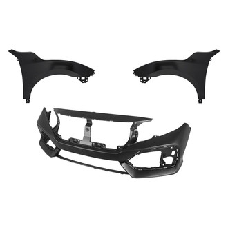 Replace® - 3-Piece (Front Bumper Cover, Driver and Passenger Side Fender) (Standard Line)