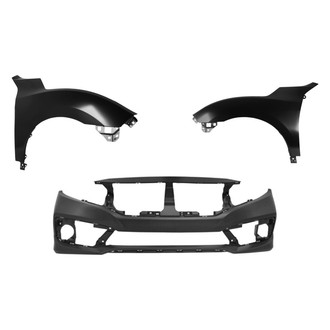 Replace® - 3-Piece (Front Bumper Cover, Driver and Passenger Side Fender) (Standard Line)