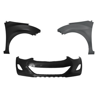 Replace® - 3-Piece (Front Bumper Cover, Driver and Passenger Side Fender)