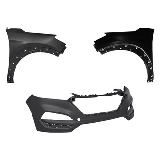 Replace® - 3-Piece (Front Bumper Cover, Driver and Passenger Side Fender)