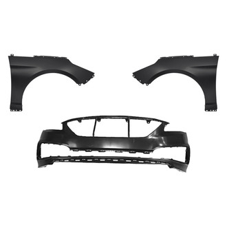 Replace® - 3-Piece (Front Bumper Cover, Driver and Passenger Side Fender) (Standard Line)
