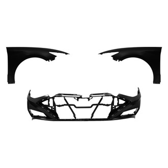 Replace® - 3-Piece (Front Bumper Cover, Driver and Passenger Side Fender) (Standard Line)
