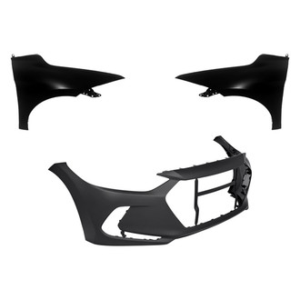 Replace® - 3-Piece (Front Bumper Cover, Driver and Passenger Side Fender) (Standard Line)
