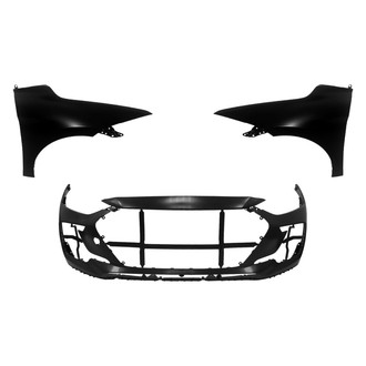 Replace® - 3-Piece (Front Bumper Cover, Driver and Passenger Side Fender) (Standard Line)