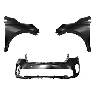 Replace® - 3-Piece (Front Bumper Cover, Driver and Passenger Side Fender) (Standard Line)