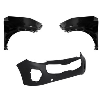 Replace® - 3-Piece (Front Bumper Cover, Driver and Passenger Side Fender) (Standard Line)