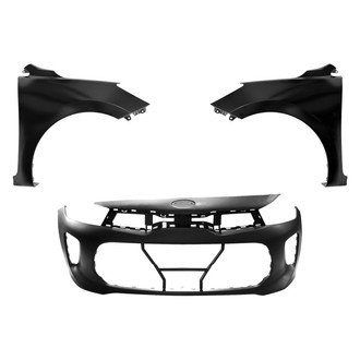 Replace® - 3-Piece (Front Bumper Cover, Driver and Passenger Side Fender) (Standard Line)