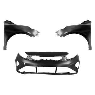 Replace® - 3-Piece (Front Bumper Cover, Driver and Passenger Side Fender) (Standard Line)