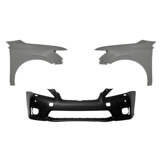 Replace® - 3-Piece (Front Bumper Cover, Driver and Passenger Side Fender) (Standard Line)