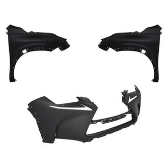 Replace® - 3-Piece (Front Bumper Cover, Driver and Passenger Side Fender) (Standard Line)