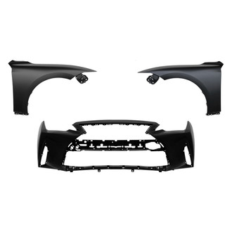 Replace® - 3-Piece (Front Bumper Cover, Driver and Passenger Side Fender) (Standard Line)