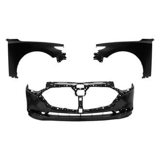 Replace® - 3-Piece (Front Bumper Cover, Driver and Passenger Side Fender) (Standard Line)