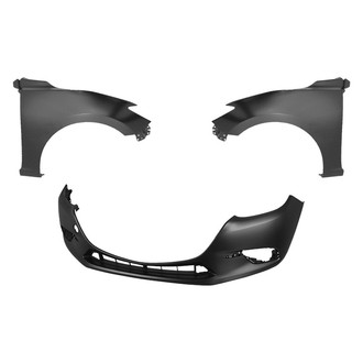 Replace® - 3-Piece (Front Bumper Cover, Driver and Passenger Side Fender) (Standard Line)