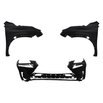 Replace® - 3-Piece (Front Bumper Cover, Driver and Passenger Side Fender) (Standard Line)