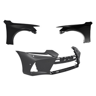 Replace® - 3-Piece (Front Bumper Cover, Driver and Passenger Side Fender) (Standard Line)