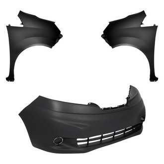 Replace® - 3-Piece (Front Bumper Cover, Driver and Passenger Side Fender) (Standard Line)