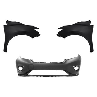 Replace® - 3-Piece (Front Bumper Cover, Driver and Passenger Side Fender) (Standard Line)