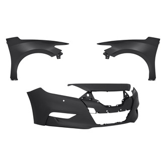 Replace® - 3-Piece (Front Bumper Cover, Driver and Passenger Side Fender) (Standard Line)
