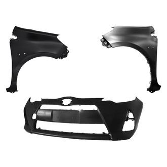 Replace® - 3-Piece (Front Bumper Cover, Driver and Passenger Side Fender) (Standard Line)