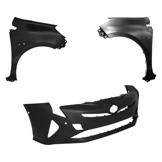 Replace® - 3-Piece (Front Bumper Cover, Driver and Passenger Side Fender) (Standard Line)