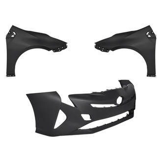 Replace® - 3-Piece (Front Bumper Cover, Driver and Passenger Side Fender) (Standard Line)