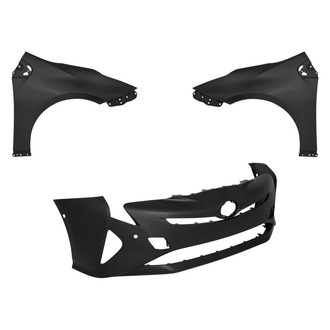Replace® - 3-Piece (Front Bumper Cover, Driver and Passenger Side Fender) (Standard Line)
