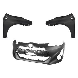 Replace® - 3-Piece (Front Bumper Cover, Driver and Passenger Side Fender) (Standard Line)