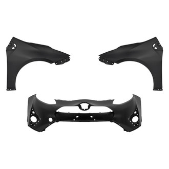 Replace® - 3-Piece (Front Bumper Cover, Driver and Passenger Side Fender) (Standard Line)