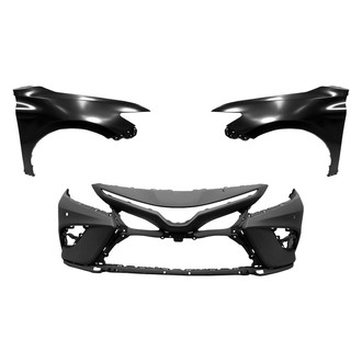 Replace® - 3-Piece (Front Bumper Cover, Driver and Passenger Side Fender) (Standard Line)
