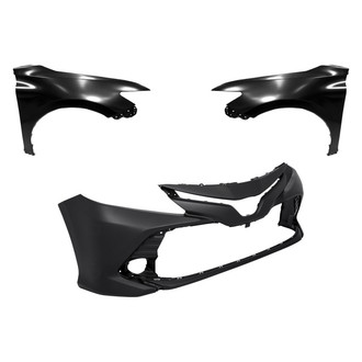 Replace® - 3-Piece (Front Bumper Cover, Driver and Passenger Side Fender) (Standard Line)