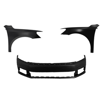 Replace® - 3-Piece (Front Bumper Cover, Driver and Passenger Side Fender) (Standard Line)