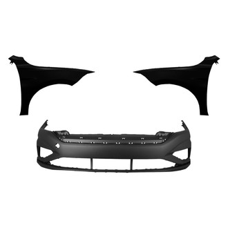 Replace® - 3-Piece (Front Bumper Cover, Driver and Passenger Side Fender) (Standard Line)