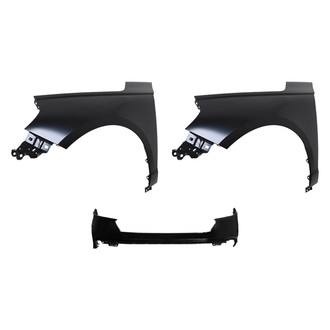 Replace® - 3-Piece (Front Bumper Cover, Driver and Passenger Side Fender) (CAPA Certified)
