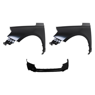 Replace® - 3-Piece (Front Bumper Cover, Driver and Passenger Side Fender) (CAPA Certified)