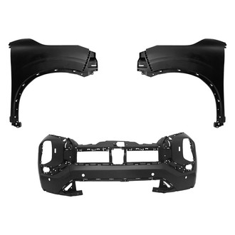 Replace® - 3-Piece (Front Bumper Cover, Driver and Passenger Side Fender) (CAPA Certified)