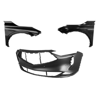 Replace® - 3-Piece (Front Bumper Cover, Driver and Passenger Side Fender) (CAPA Certified)