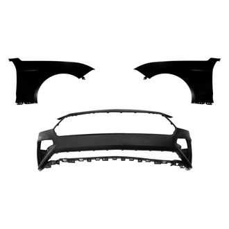 Replace® - 3-Piece (Front Bumper Cover, Driver and Passenger Side Fender) (CAPA Certified)