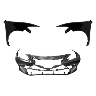 Replace® - 3-Piece (Front Bumper Cover, Driver and Passenger Side Fender) (CAPA Certified)