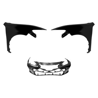 Replace® - 3-Piece (Front Bumper Cover, Driver and Passenger Side Fender) (CAPA Certified)