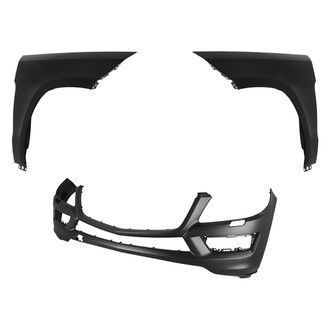 Replace® BNDL-243253 - 3-Piece (Front Bumper Cover, Driver and Passenger Side Fender) (CAPA Certified)