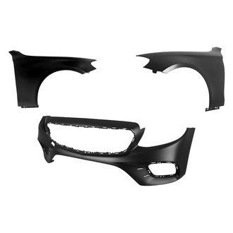 Replace® - 3-Piece (Front Bumper Cover, Driver and Passenger Side Fender) (CAPA Certified)