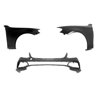 Replace® - 3-Piece (Front Bumper Cover, Driver and Passenger Side Fender) (CAPA Certified)