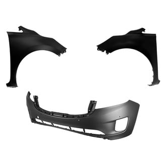 Replace® - 3-Piece (Front Bumper Cover, Driver and Passenger Side Fender) (CAPA Certified)