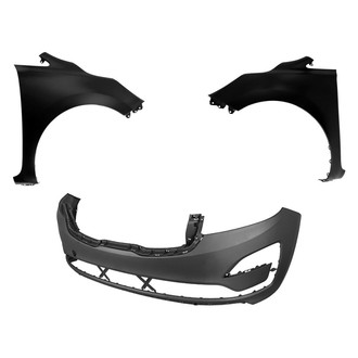 Replace® - 3-Piece (Front Bumper Cover, Driver and Passenger Side Fender) (CAPA Certified)