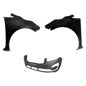 Replace® - 3-Piece (Front Bumper Cover, Driver and Passenger Side Fender) (CAPA Certified)