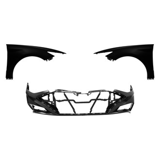 Replace® - 3-Piece (Front Bumper Cover, Driver and Passenger Side Fender) (CAPA Certified)