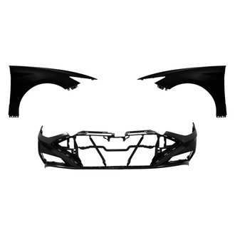 Replace® - 3-Piece (Front Bumper Cover, Driver and Passenger Side Fender) (CAPA Certified)