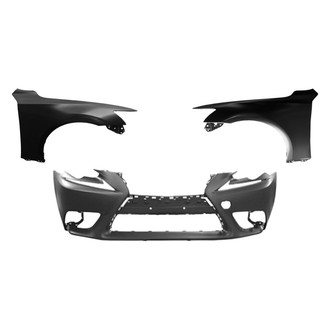 Replace® - 3-Piece (Front Bumper Cover, Driver and Passenger Side Fender) (CAPA Certified)